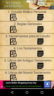 Santa Biblia - Reina Valera android App screenshot 6